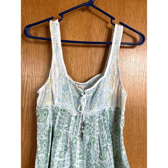 Free People camisole style multi-colored top, women's size 6 - Picture 2 of 8